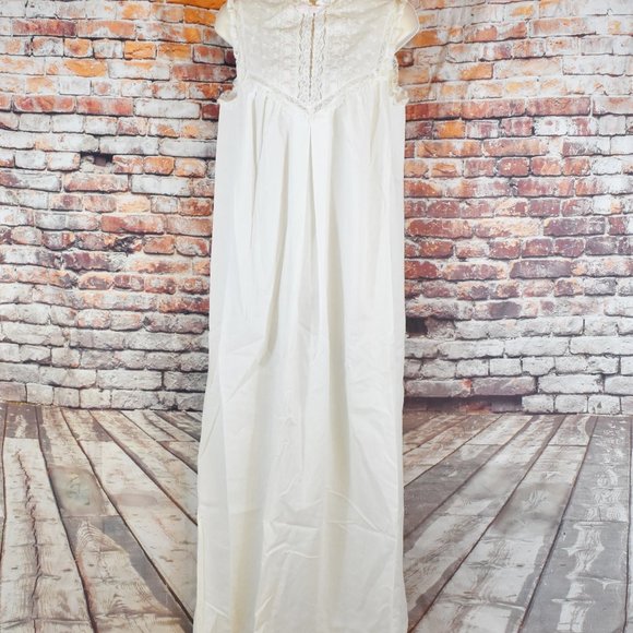 Christian Dior Small Nightgown Union Made NWOT Lingerie lace Prairie Vintage - Picture 5 of 12